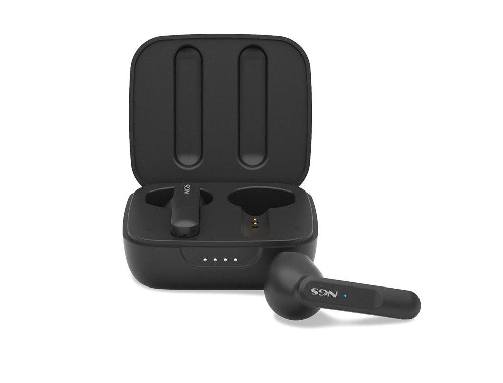 Auricular ngs artica move inalambrico bluetooth 5.3 true wireless stereo con estuche de carga color negro