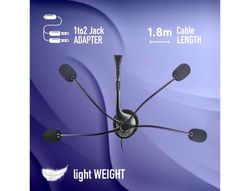 Auricular ngs headset ms103 max con microfono y control de volumen longitud cable 1,5 mt color negro