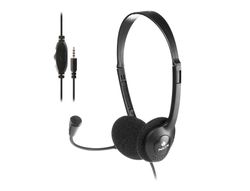 Auricular ngs headset ms103 max con microfono y control de volumen longitud cable 1,5 mt color negro