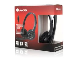 Auricular ngs vox 505 microfono y control de volumen diadema ajustable jack 3,5 mm longitud cable