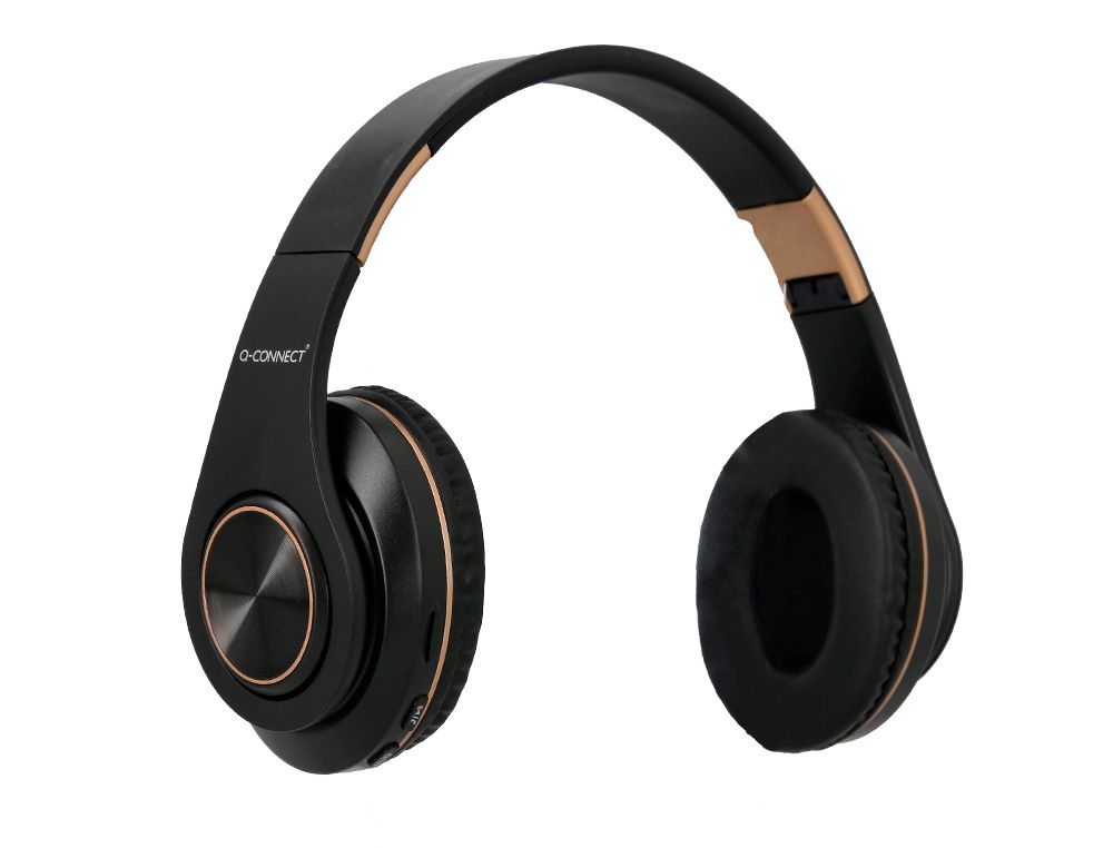 Auricular q-connect bluetooth diadema ajustable color negro