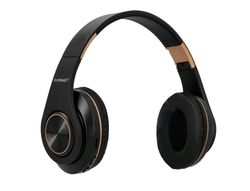 Auricular q-connect bluetooth diadema ajustable color negro