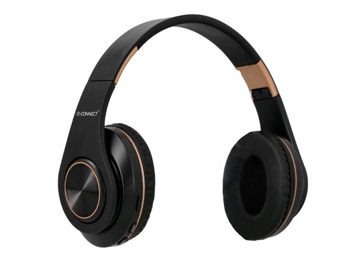 Auricular q-connect bluetooth diadema ajustable color negro