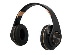 Auricular q-connect bluetooth diadema ajustable color negro