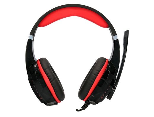 Auricular q-connect gaming con microfono ajustable e iluminacion led color negro