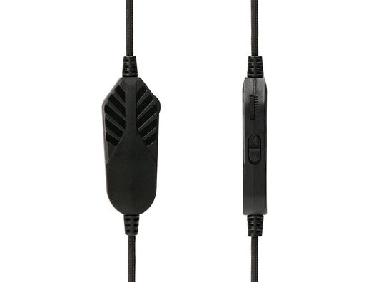 Auricular q-connect gaming con microfono ajustable e iluminacion led color negro
