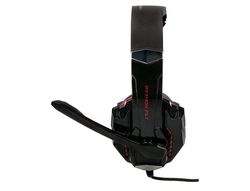 Auricular q-connect gaming con microfono ajustable e iluminacion led color negro