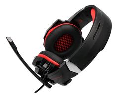 Auricular q-connect gaming con microfono ajustable e iluminacion led color negro