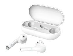 Auricular trust nika inalambrico bluetooth con estuche de carga color blanco