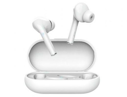 Auricular trust nika inalambrico bluetooth con estuche de carga color blanco