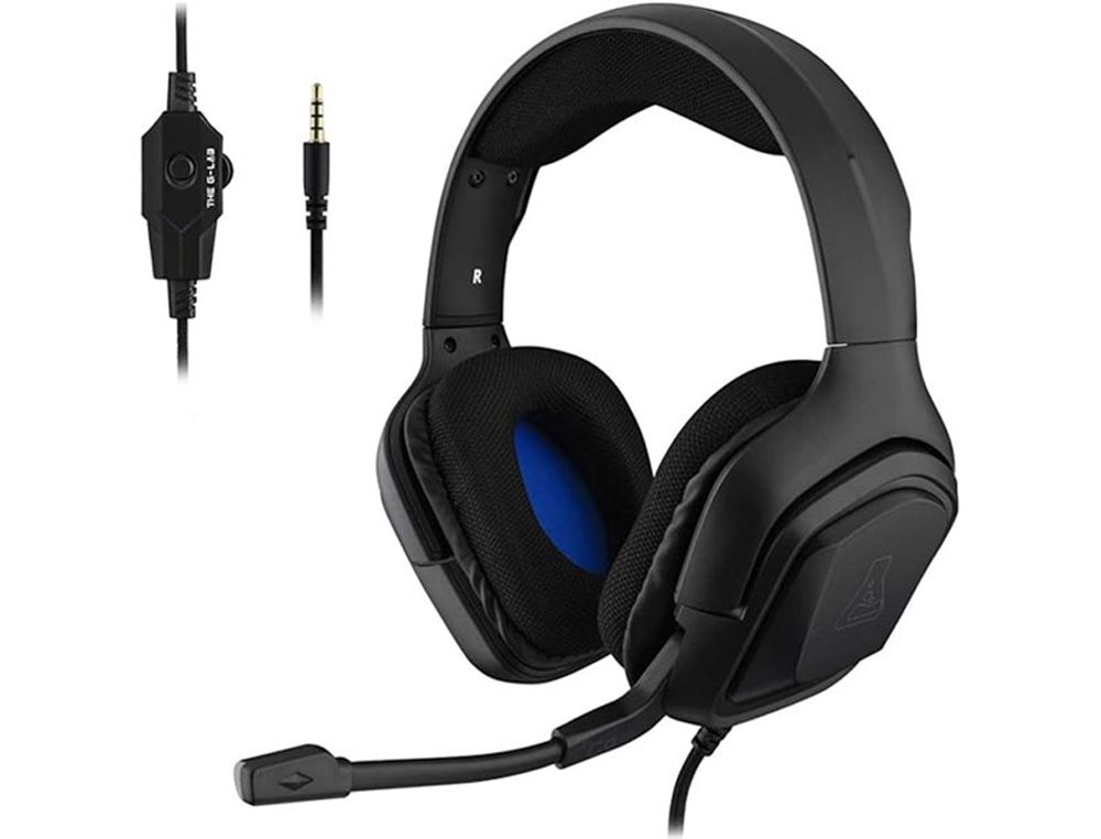 Auriculares gaming the g-lab korp-cobalt/b jack 3.5mm negro