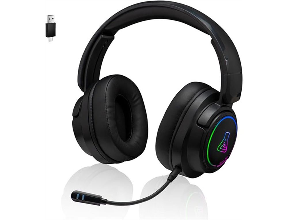 Auriculares gaming the g-lab korp-iridium inalambricos negro