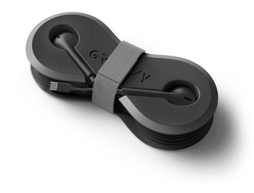 Auriculares groovy con microfono y estuche conector tipo-c color negro