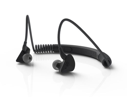 Auriculares groovy sport bluetooth neckband con microfono color gris oscuro