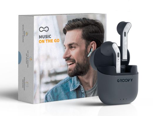 Auriculares groovy tws wireless color negro