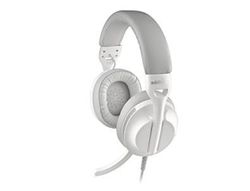 Auriculares ngs vox805 con cable estereo usb-c con control de volumen y adaptador usb color blanco