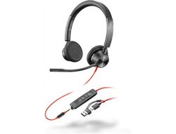 Auriculares poly blackwire 3325 triple conexion