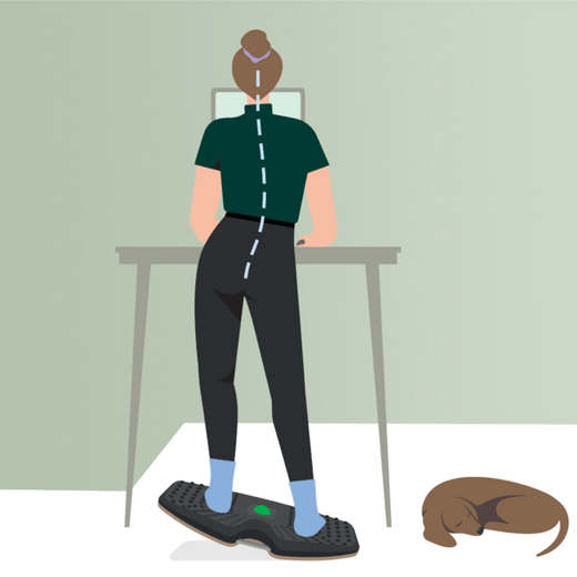 Balance board Leitz Ergo, gris oscuro