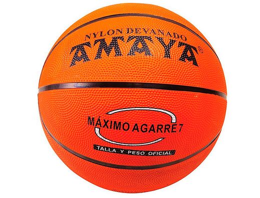 Balon amaya de basket caucho naranja n 6