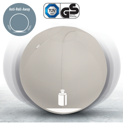 Balón de asiento Active de 55cm antideslizante, gris