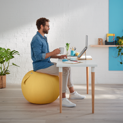 Balón de asiento Active de 65 cm de diámetro Ergo Cosy, amarillo