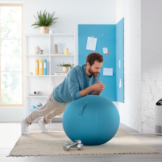Balón de asiento Active de 65 cm de diámetro Ergo Cosy, azul