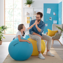 Balón de asiento Active de 65 cm de diámetro Ergo Cosy, azul