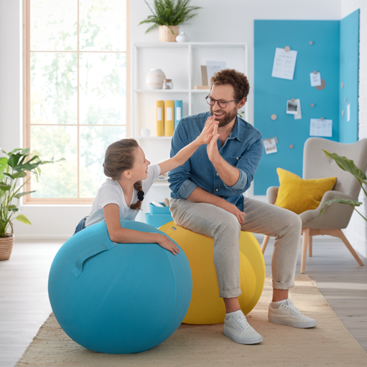 Balón de asiento Active de 65 cm de diámetro Ergo Cosy, azul