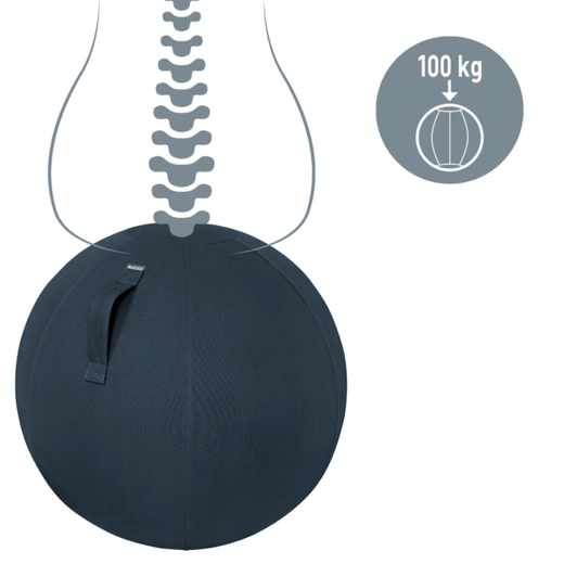 Balón de asiento Active de 65 cm de diámetro Ergo Cosy, gris