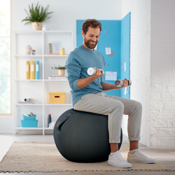 Balón de asiento Active de 65 cm de diámetro Ergo Cosy, gris