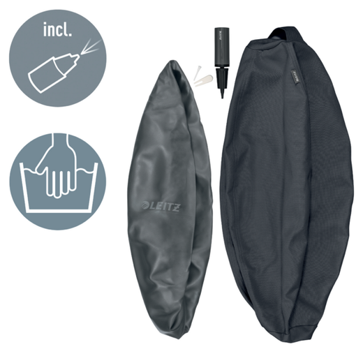 Balón de asiento Active de 75cm antideslizante, gris oscuro