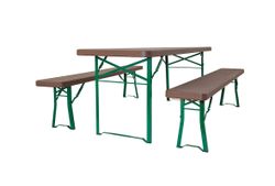 Banco cervecero plegable munichbench profesional para exterior 220 cm