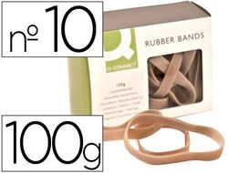 Bandas Elasticas Q-Connect 100 Gr 100X9 mm Numero 10