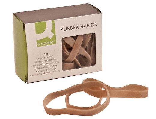 Bandas Elasticas Q-Connect 100 Gr 100X9 mm Numero 10