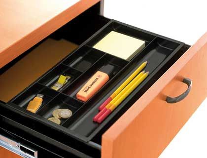 Bandeja Cep para cajones 7 compartimientos negro