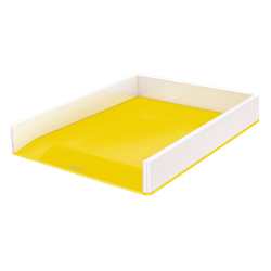 Bandeja Leitz WOW DUAL, amarillo/blanco