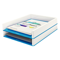 Bandeja Leitz WOW DUAL, azul/blanco