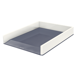 Bandeja Leitz WOW DUAL, blanco/gris