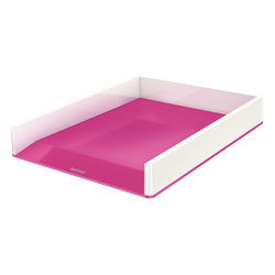 Bandeja Leitz WOW DUAL, fucsia/blanco