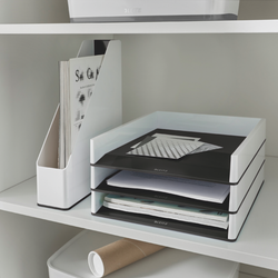 Bandeja Leitz WOW DUAL, negro/blanco