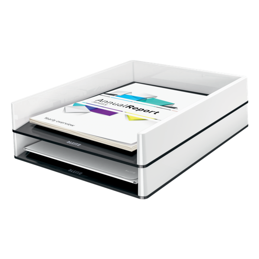 Bandeja Leitz WOW DUAL, negro/blanco