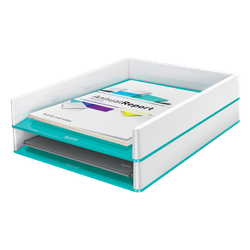 Bandeja Leitz WOW DUAL, turquesa/blanco