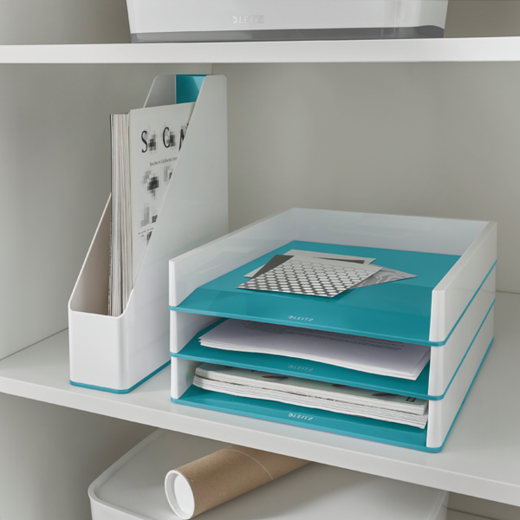 Bandeja Leitz WOW DUAL, turquesa/blanco