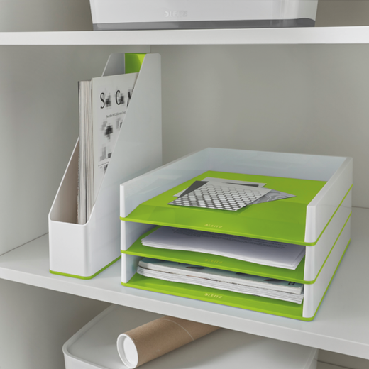Bandeja Leitz WOW DUAL, verde/blanco