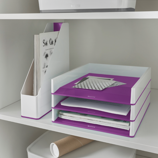 Bandeja Leitz WOW DUAL, violeta/blanco