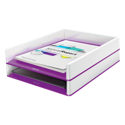 Bandeja Leitz WOW DUAL, violeta/blanco