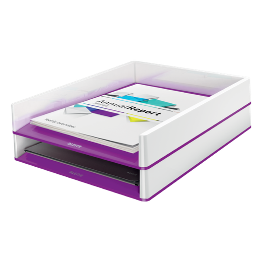 Bandeja Leitz WOW DUAL, violeta/blanco
