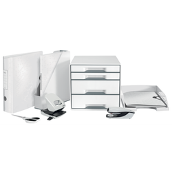 Bandeja Leitz WOW. Formato vertical, A4, blanco