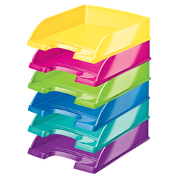 Bandeja Leitz WOW. Formato vertical, A4, colores surtidos