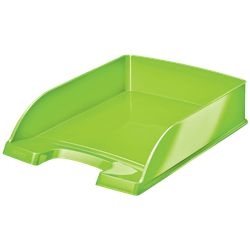 Bandeja Leitz WOW. Formato vertical, A4, verde